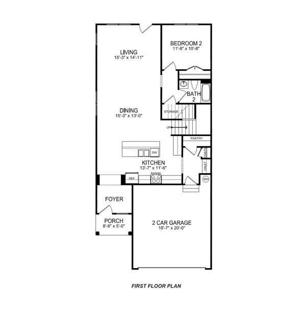 Landon First floorplan