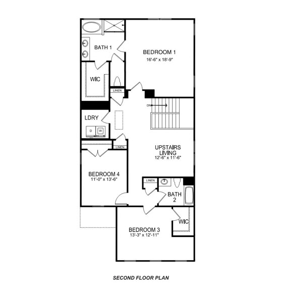 Landon second floorplan