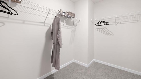 carpeted walk in closet