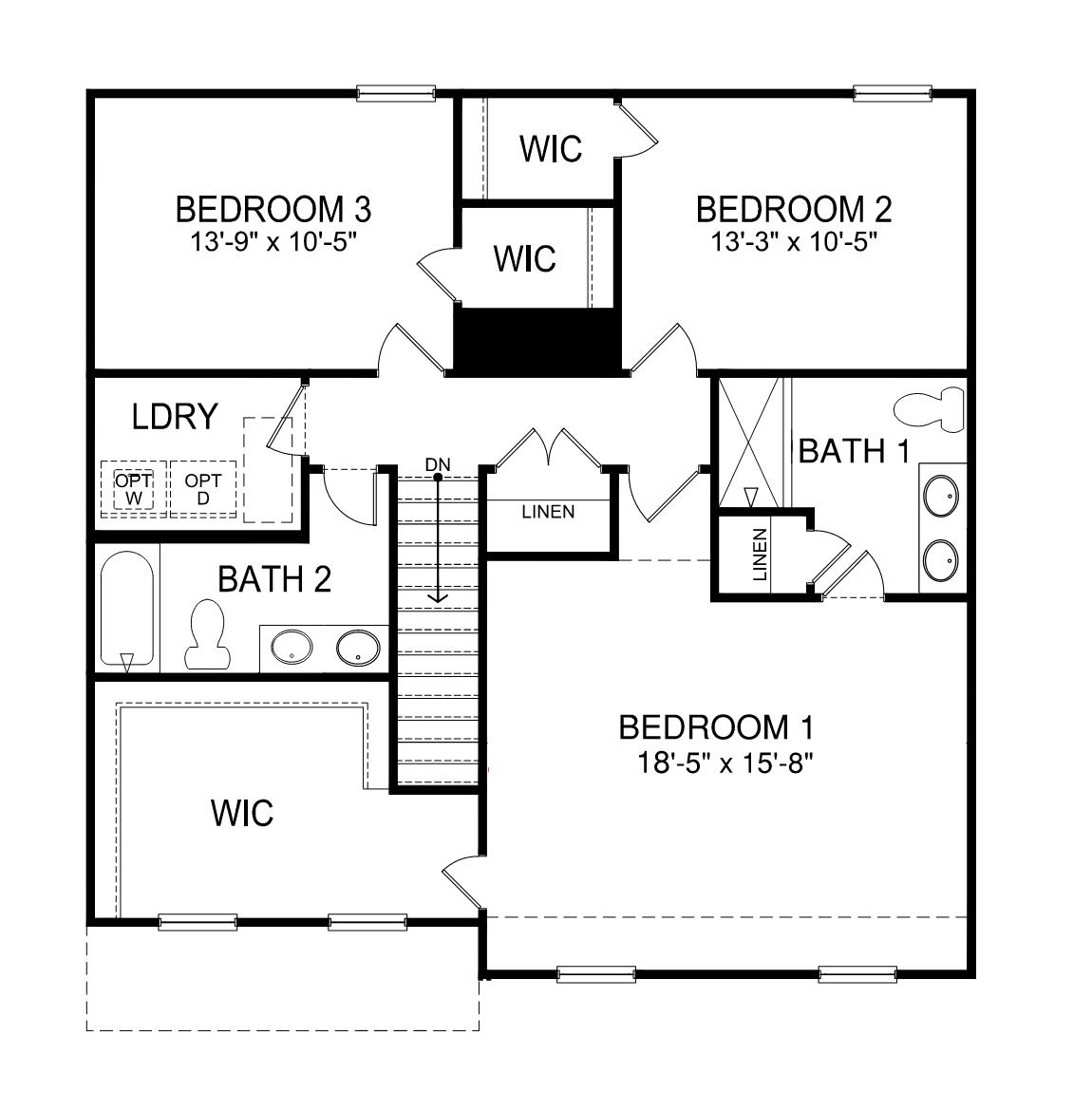 Hamilton second floor plan
