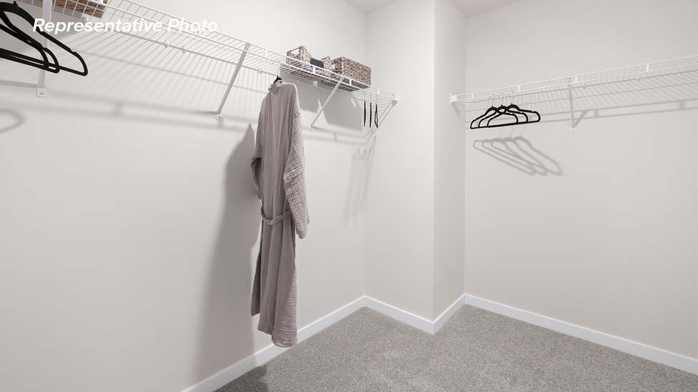 carpeted walk in closet