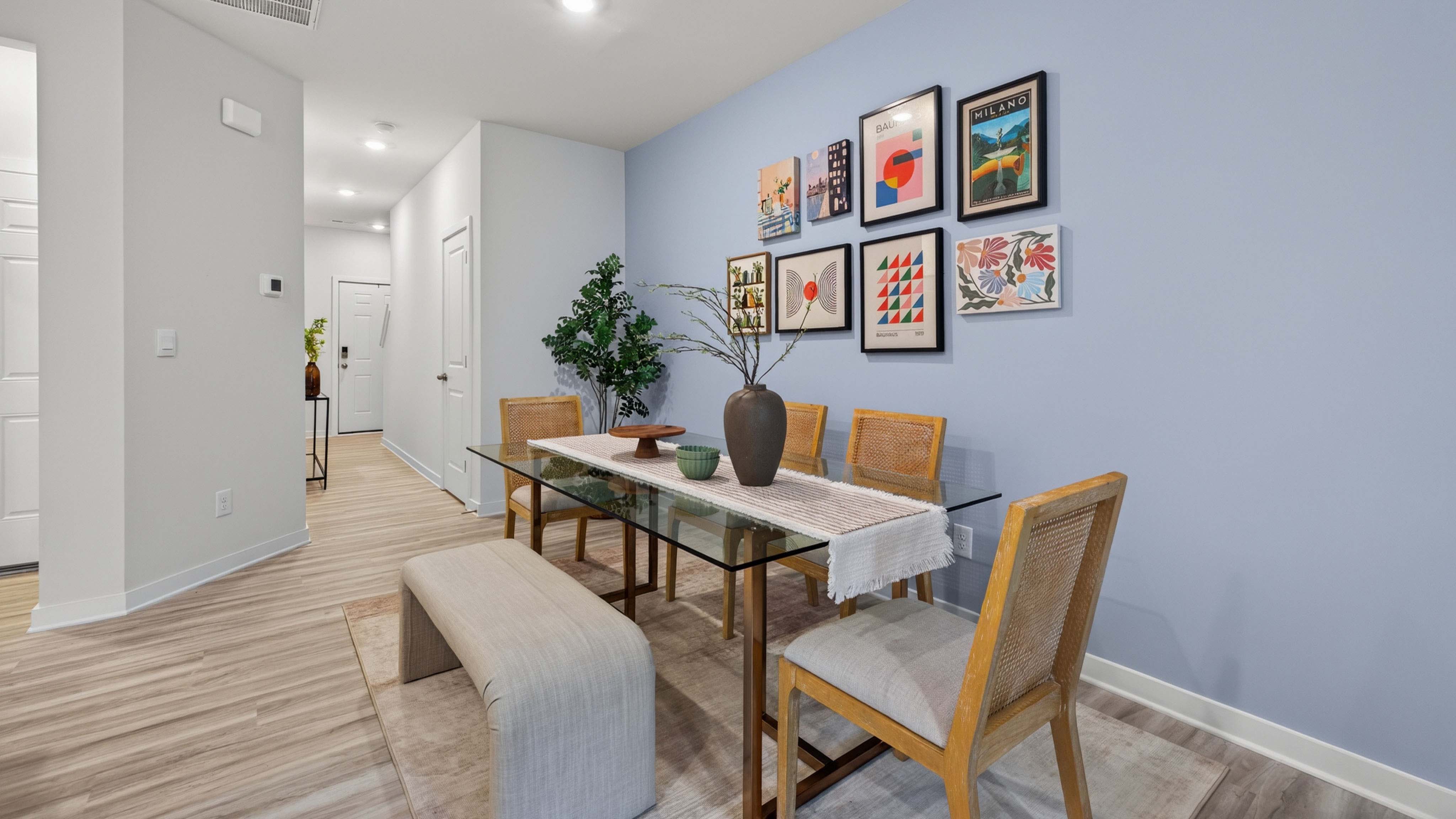 dining area beside kitchen and living room