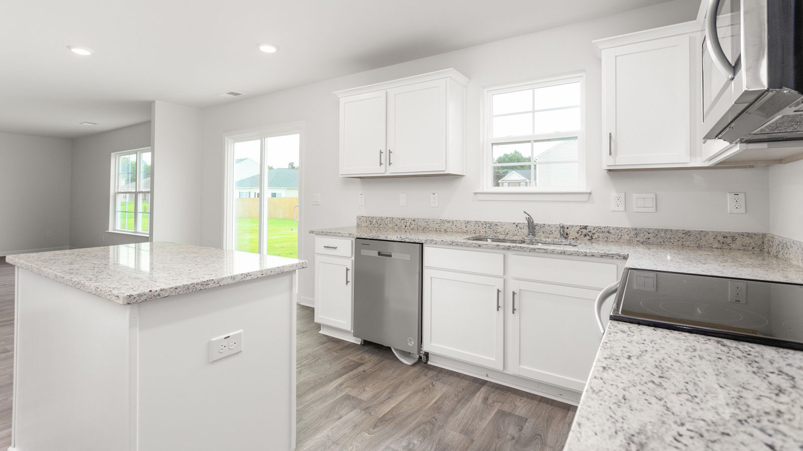 kitchen with window above the sink