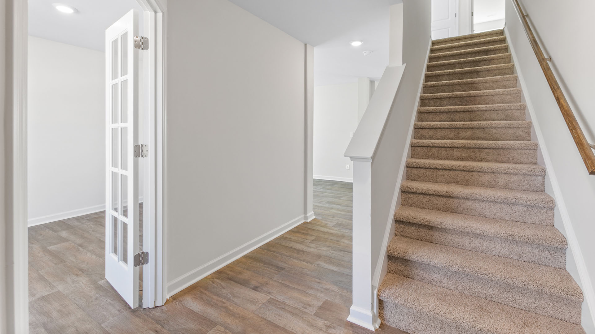 front door entrance to staircase
