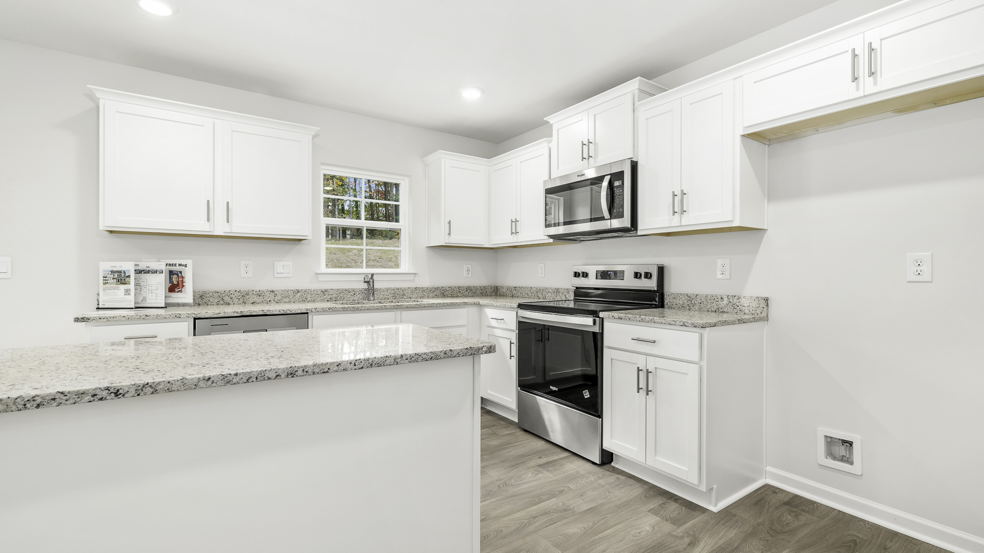 kitchen with granite countertops