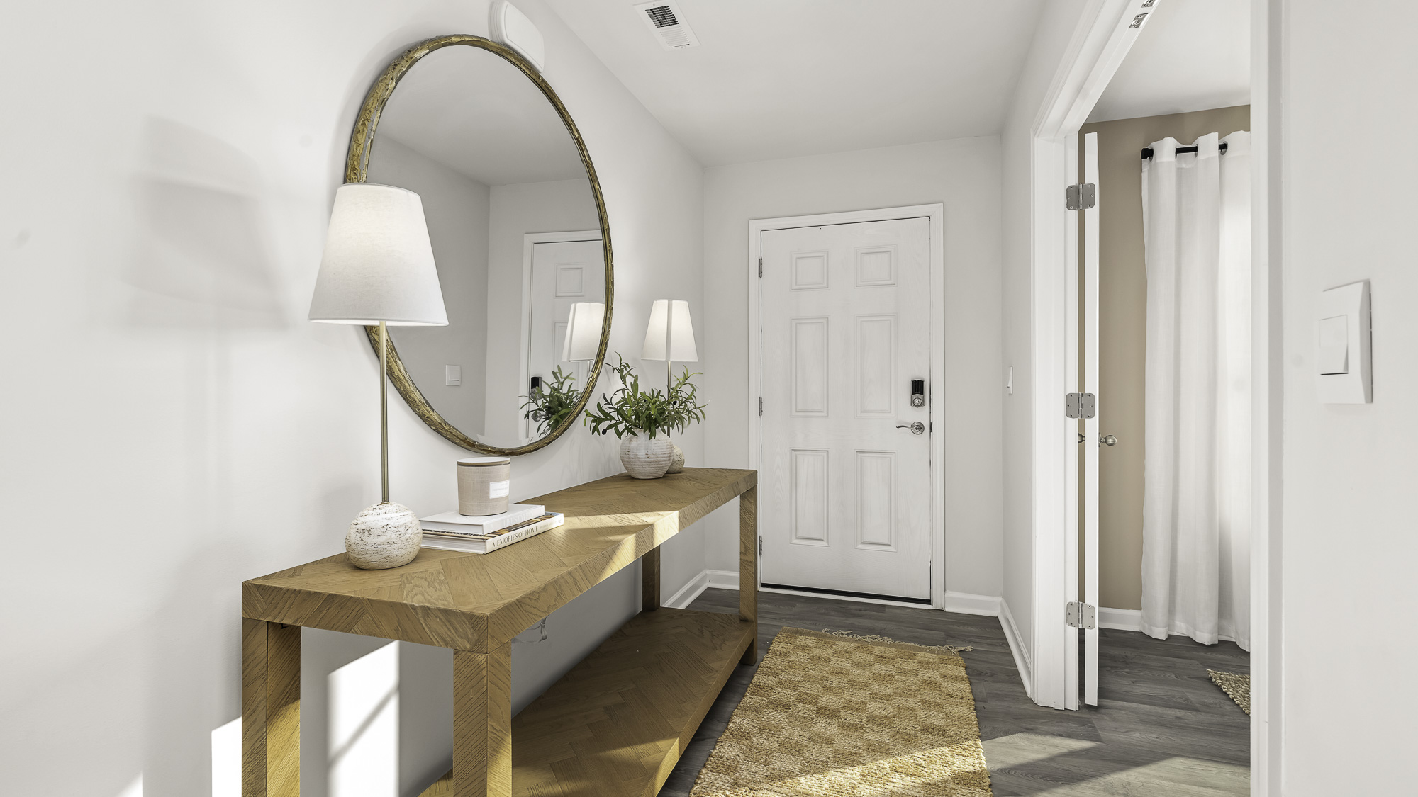 entryway and view of front door