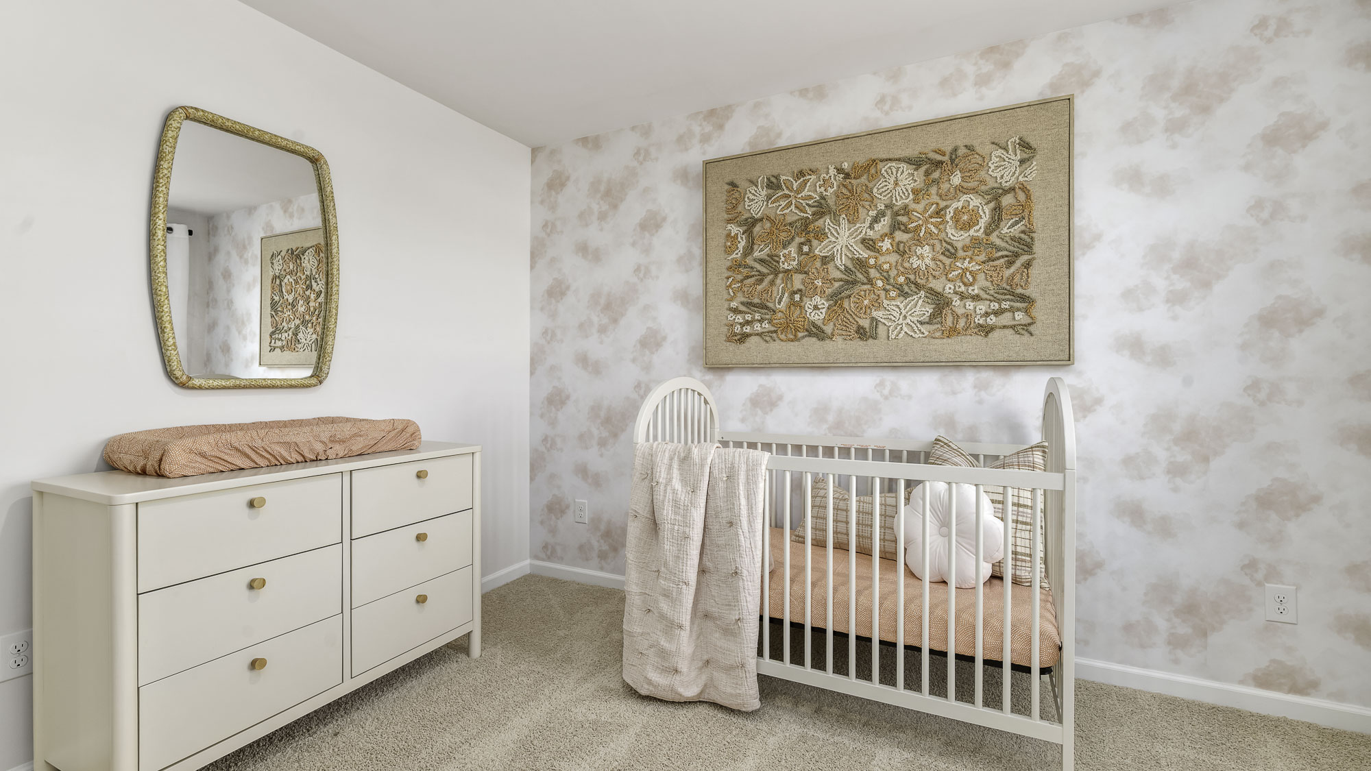 secondary bedroom with carpet