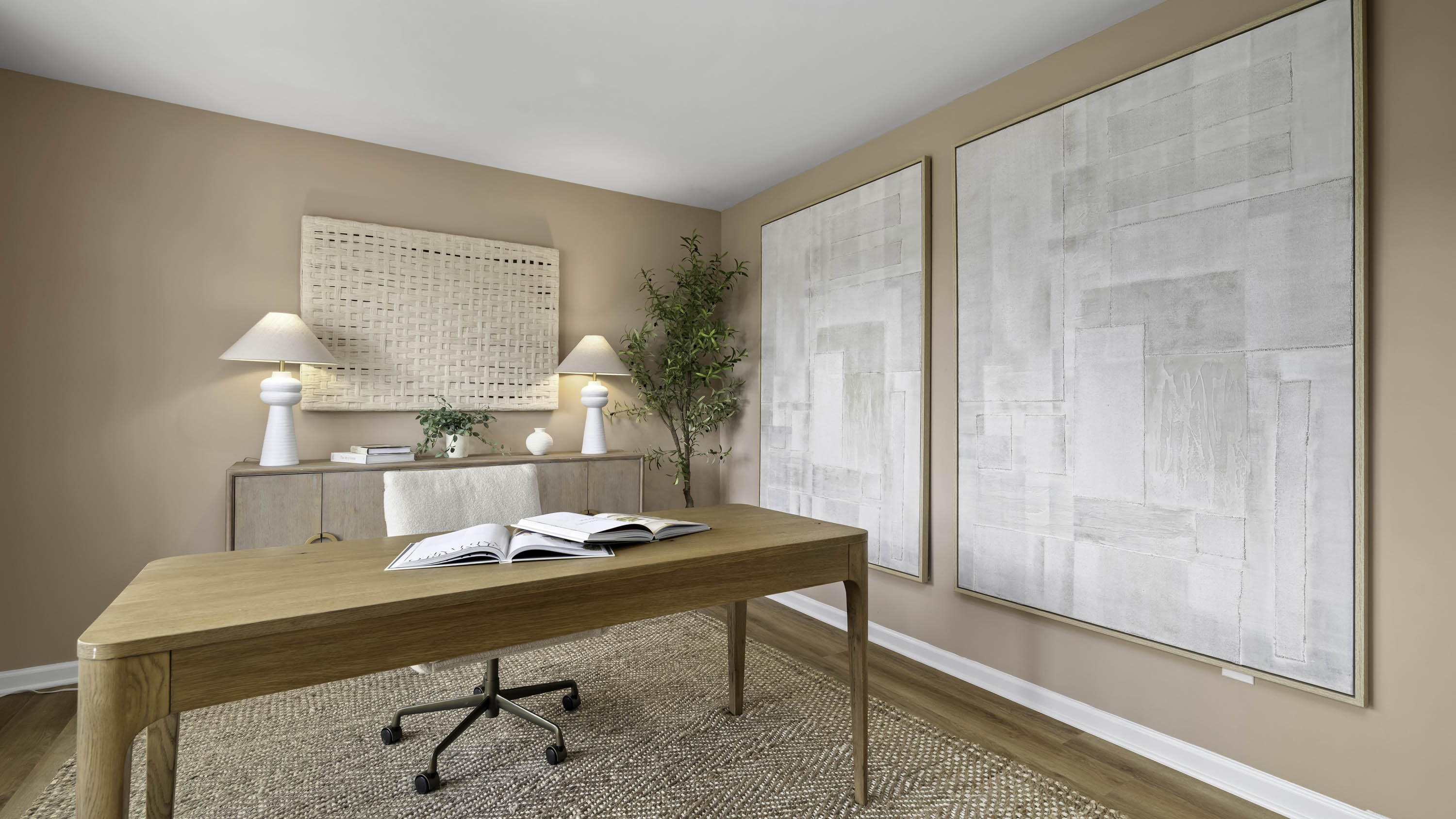 flex room with french doors