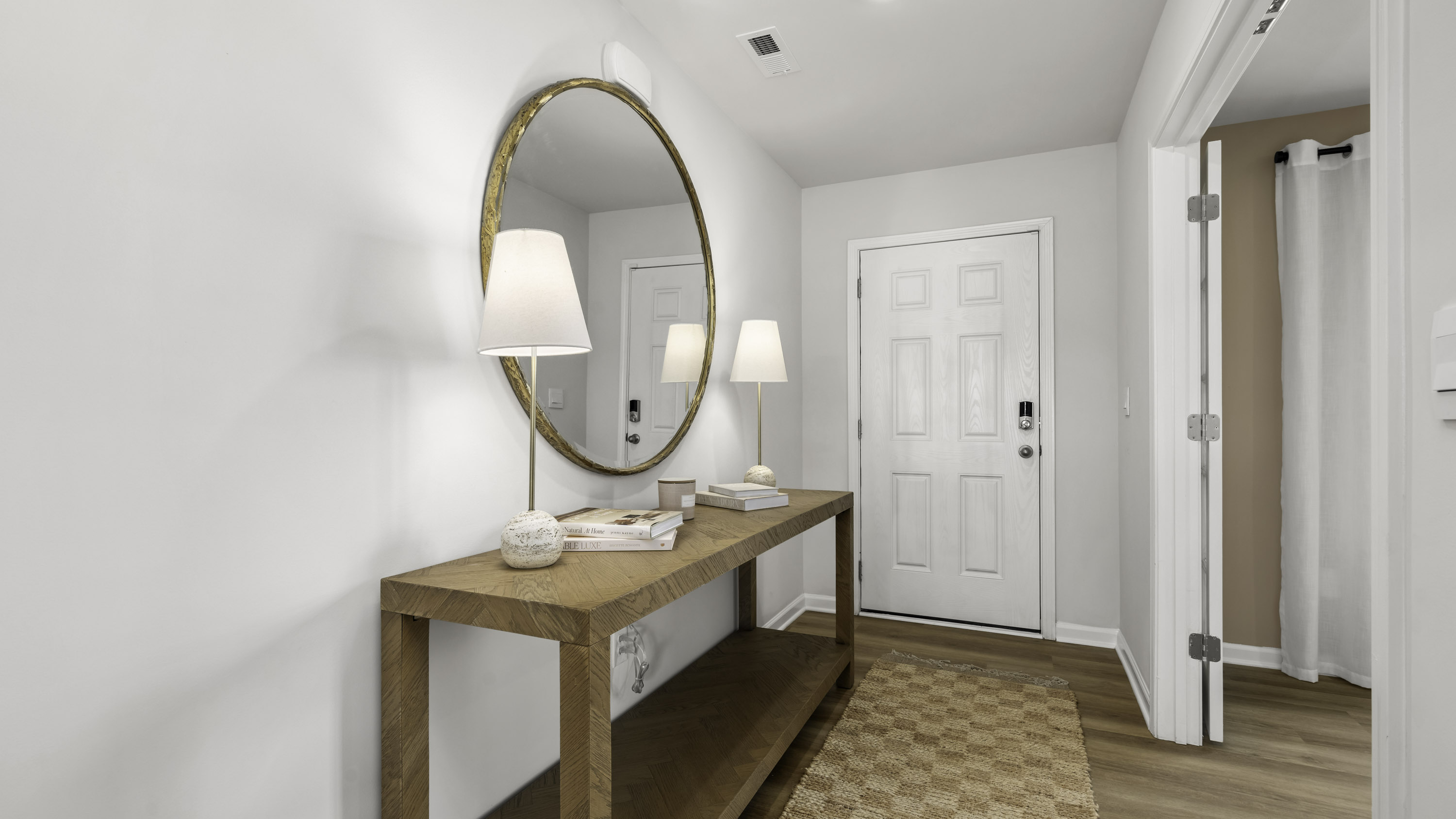 entryway and front door