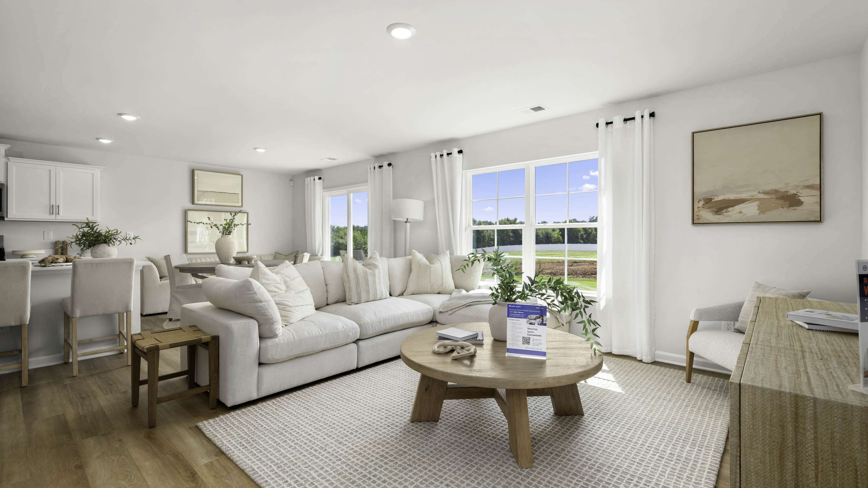 living room with window