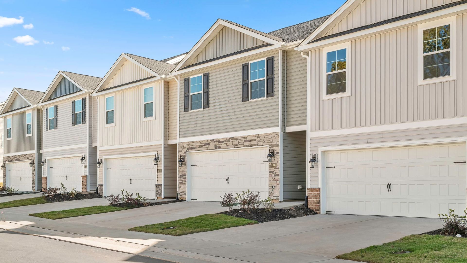 exterior of townehomes