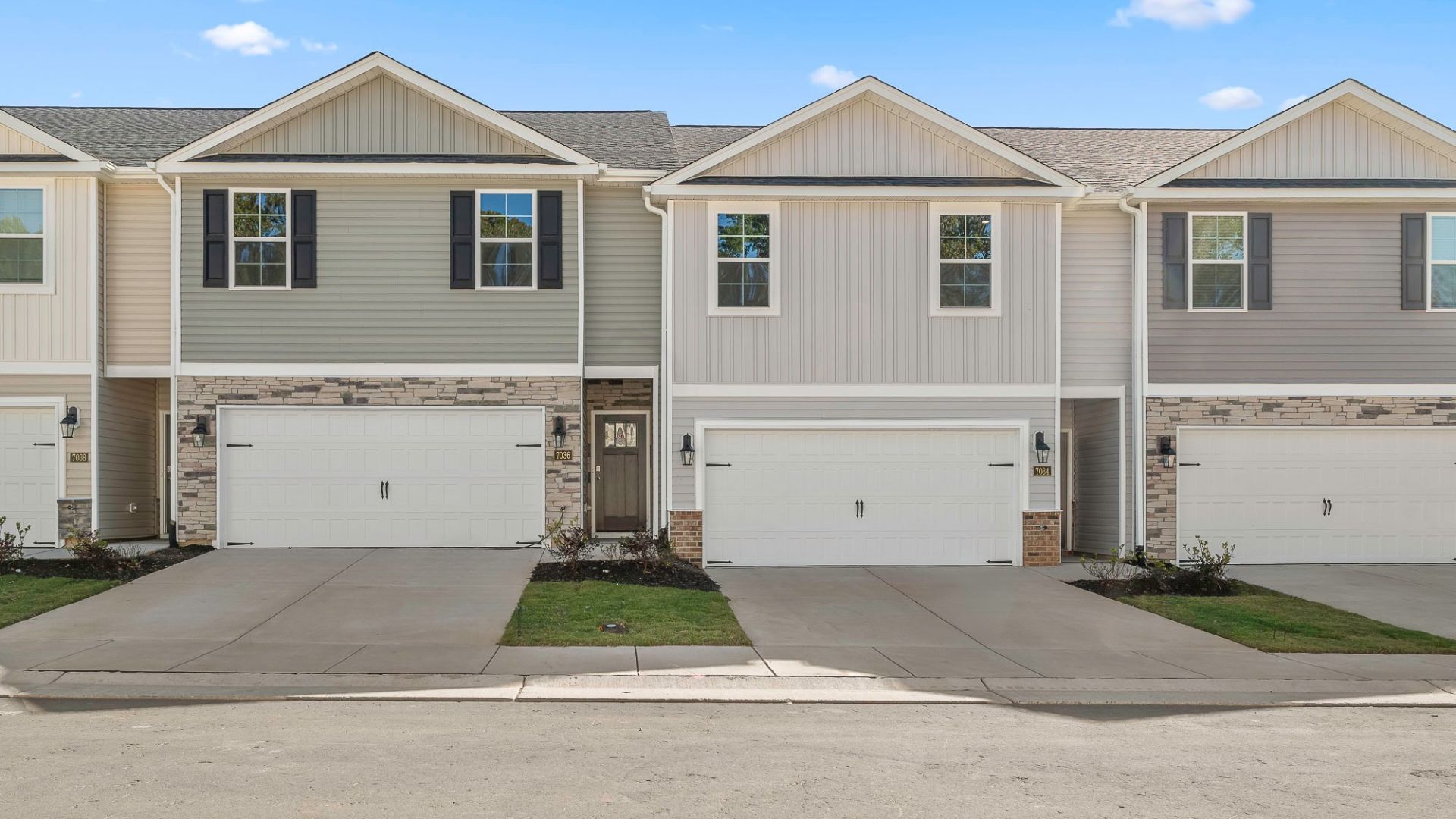 exterior of model home