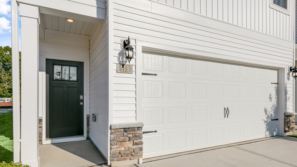 close up of townhome