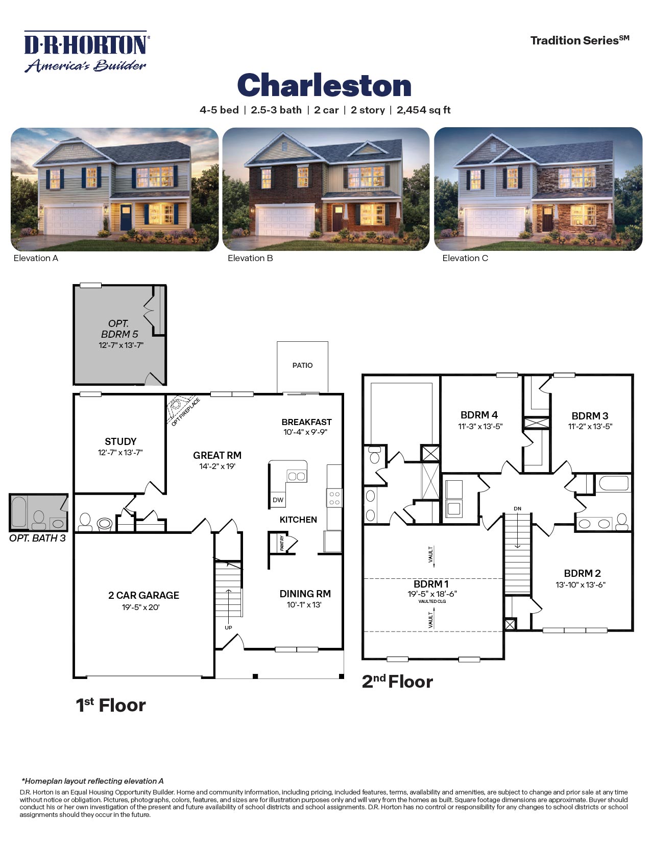 Floor Plan in Mackintosh on the Lake Burlington, NC D.R. Horton