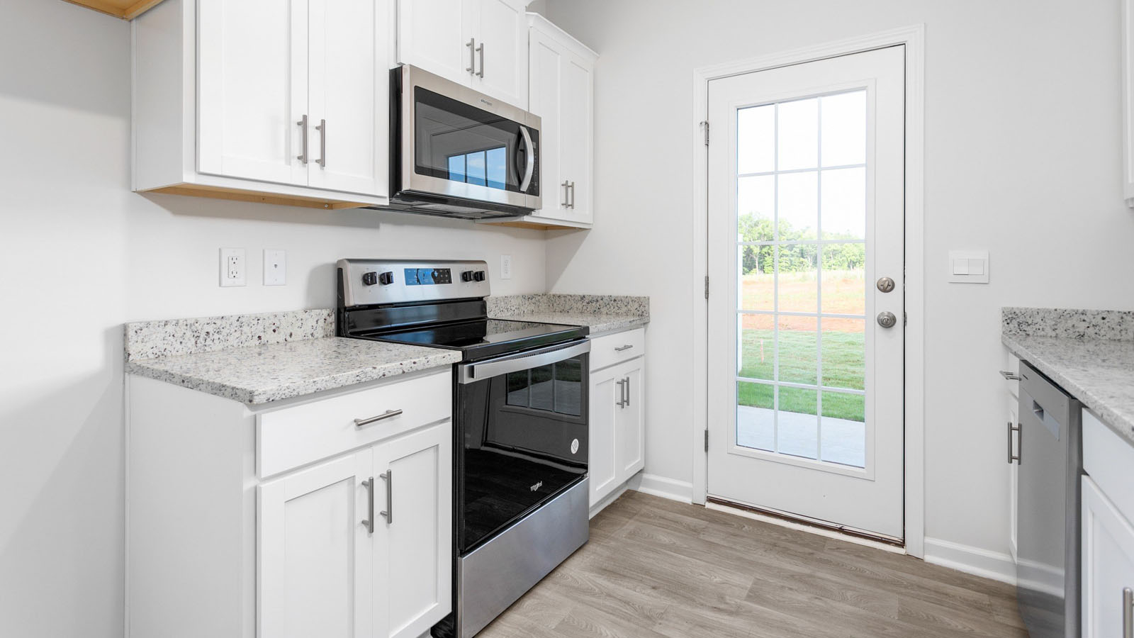 kitchen wth stainless steel appliances