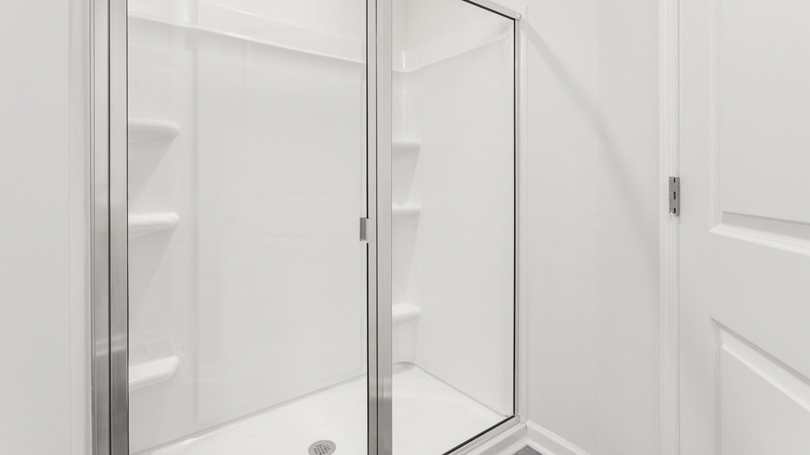 primary bathroom with walk-in shower