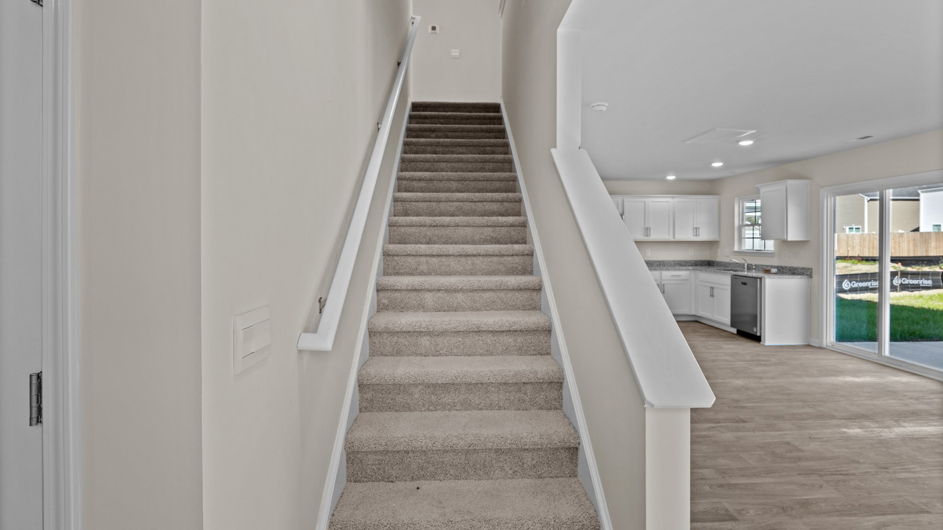 stairway that leads to second level