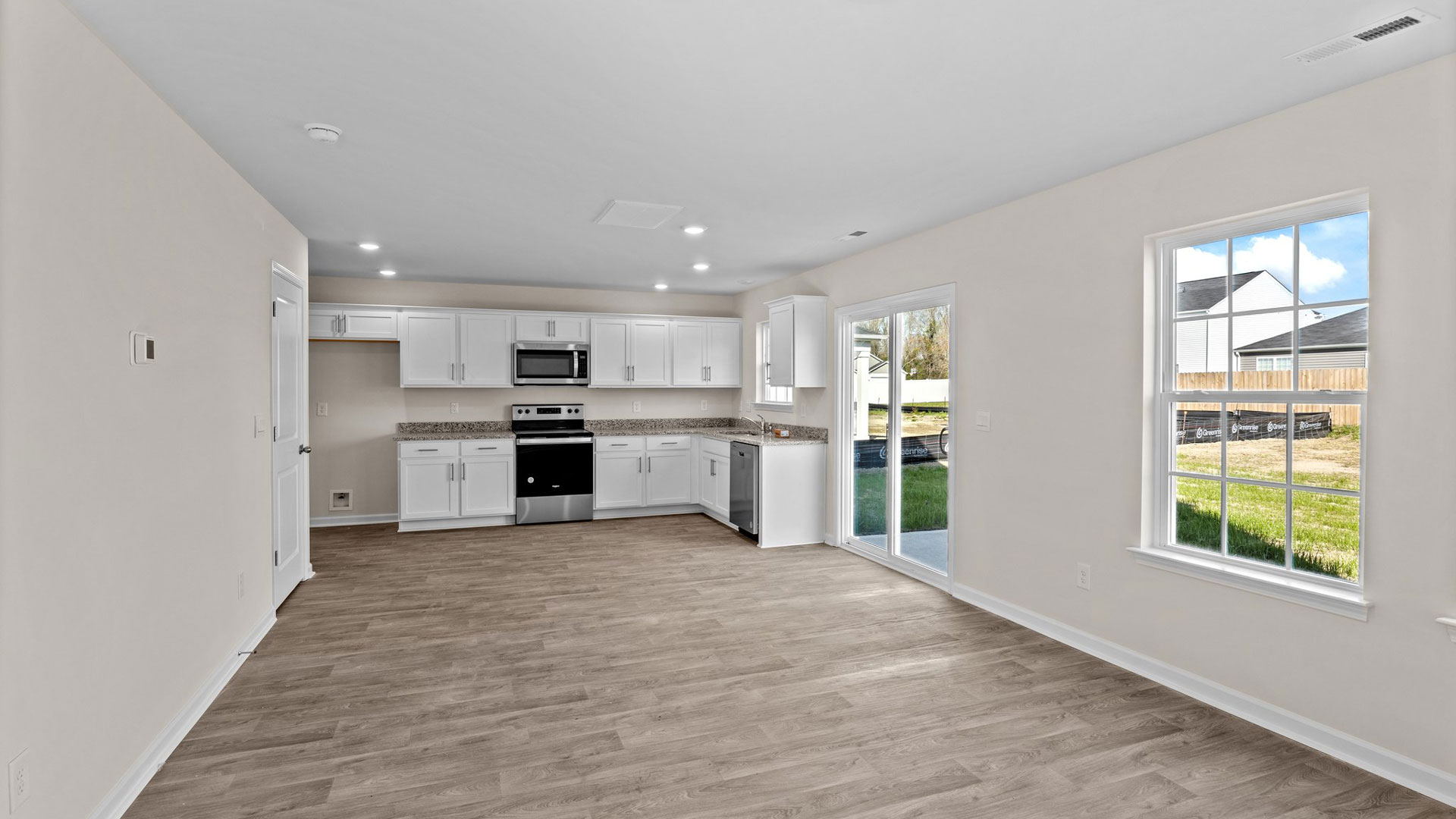view of dining room and kitchen