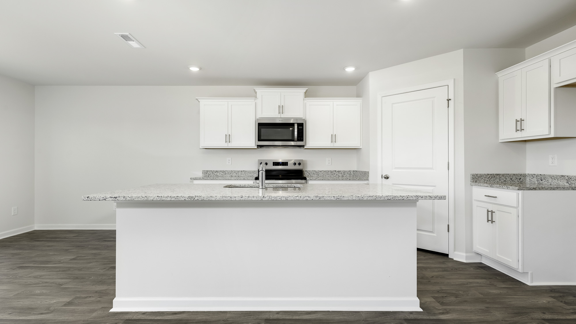 kitchen with granite countertops