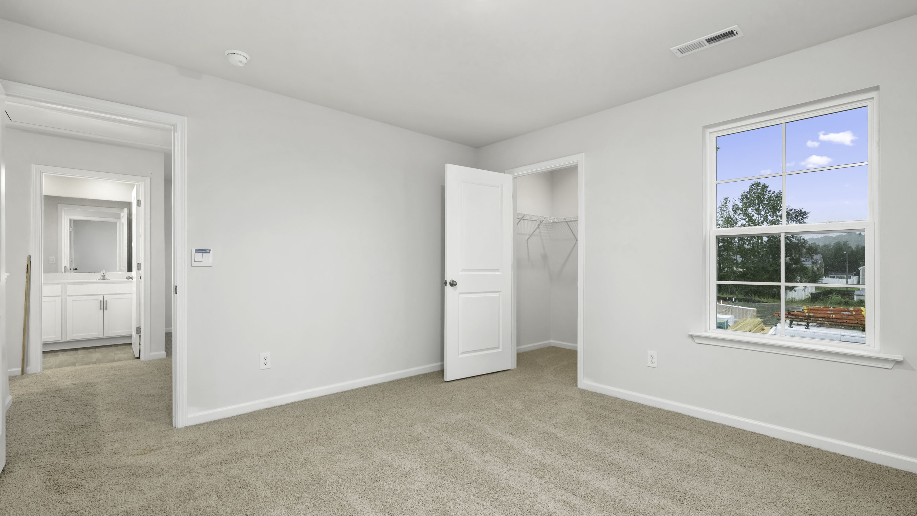 hallway and secondary with carpet