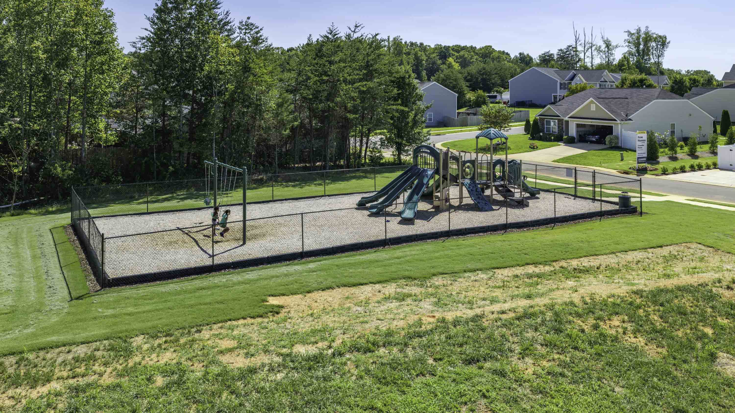 aerial of playground