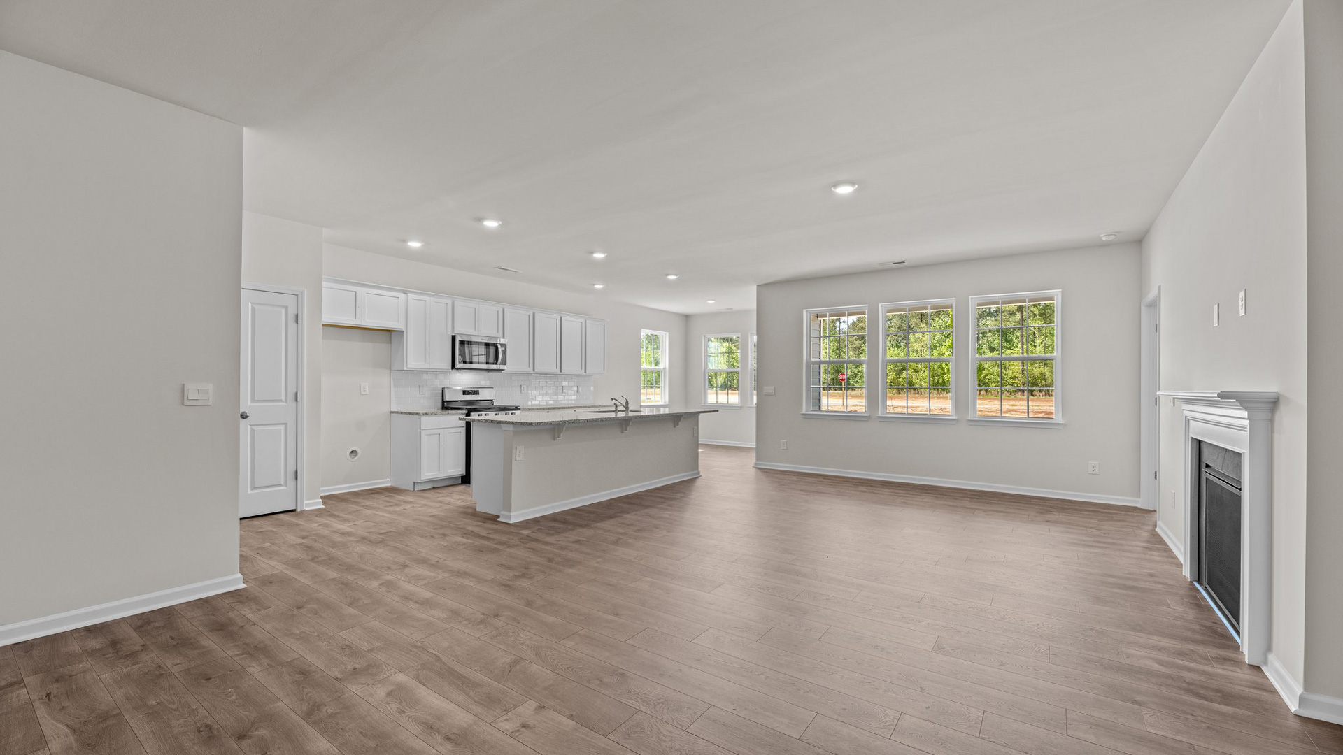 open concept living space