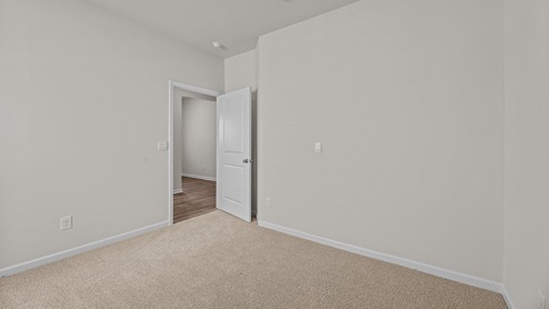 bedroom with carpet and ample light