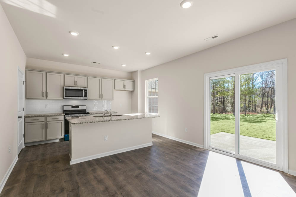 dinign area with sliding glass door