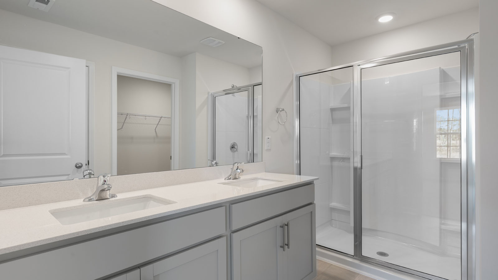 Primary shower that is a walk in