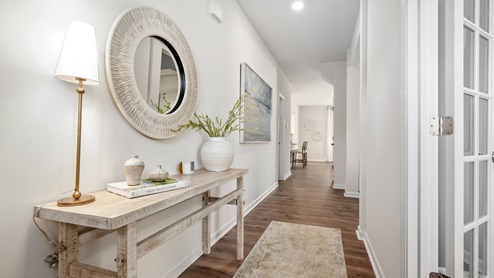 Foyer leading into the home