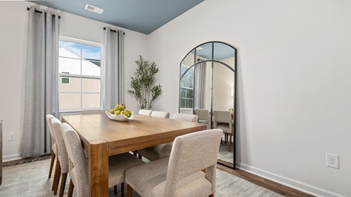 dining room with one window
