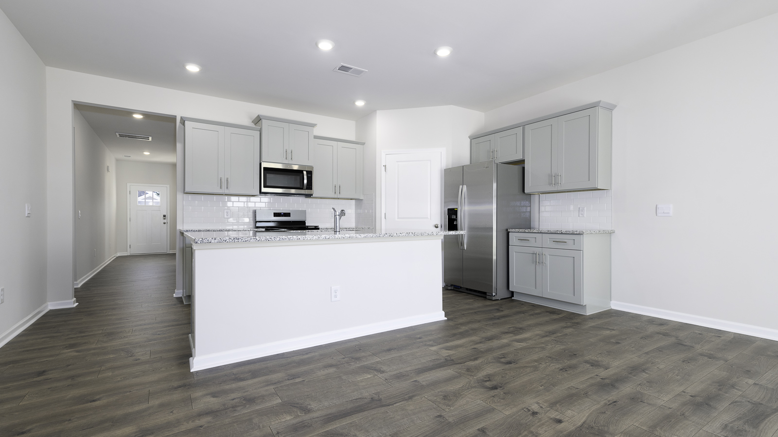 front view of kitchen