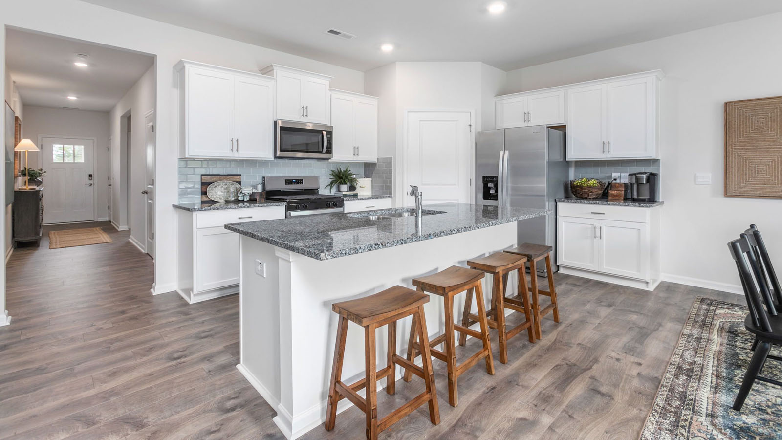 side view of kitchen