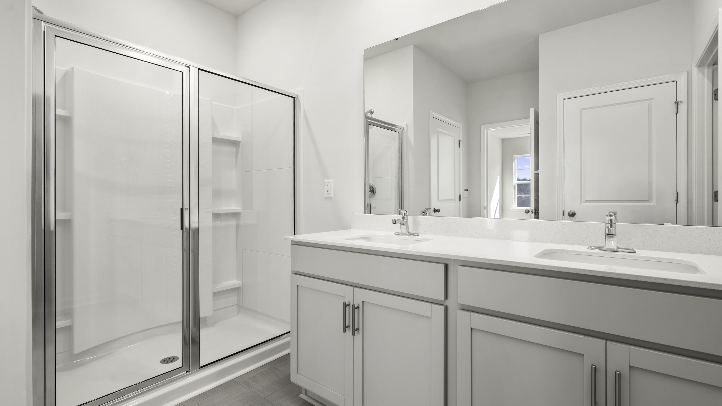 bathroom with walk in shower