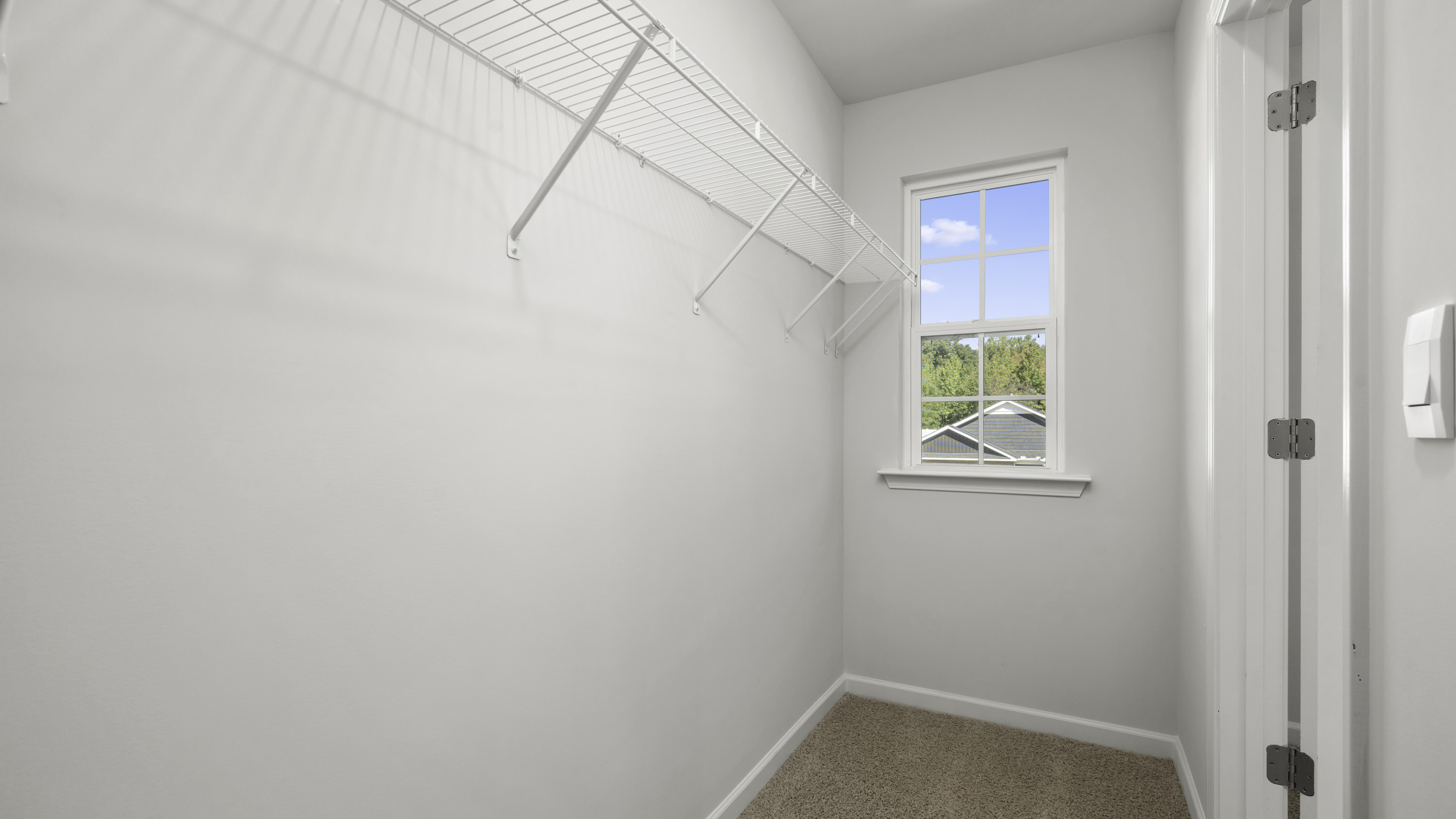 closet with window