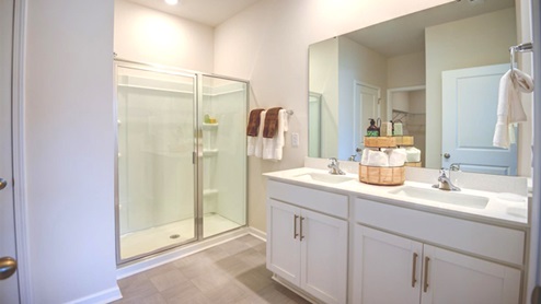 Primary Bathroom with walkin shower