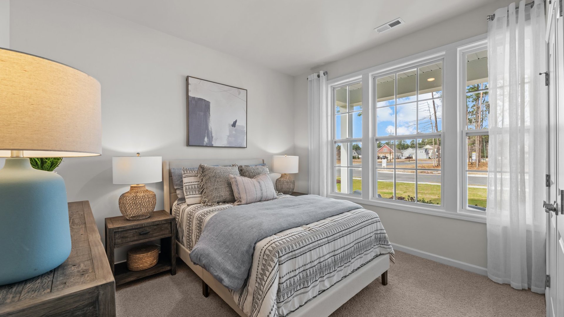 Bedroom located at the front of the bedroom