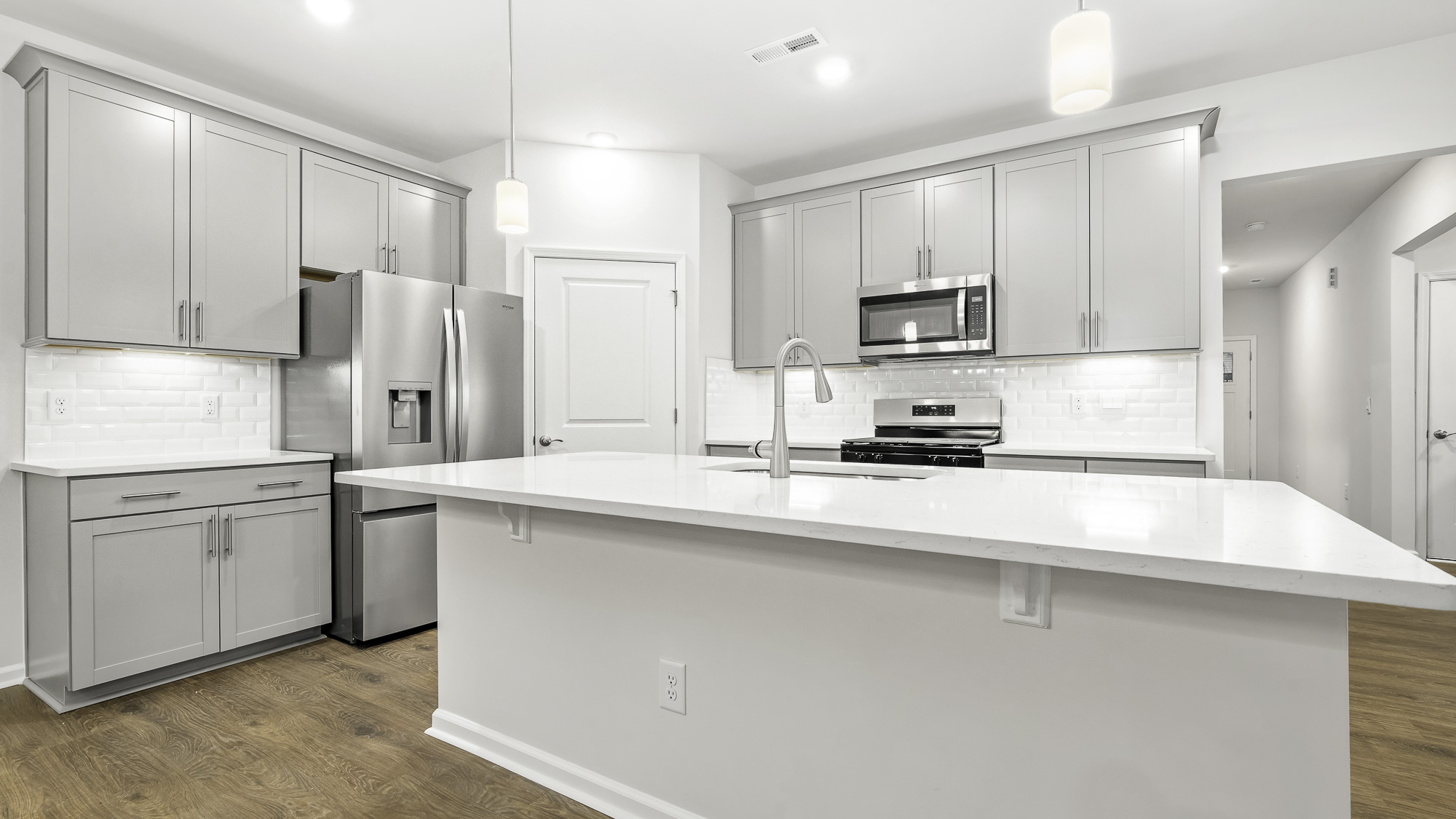 front view of kitchen