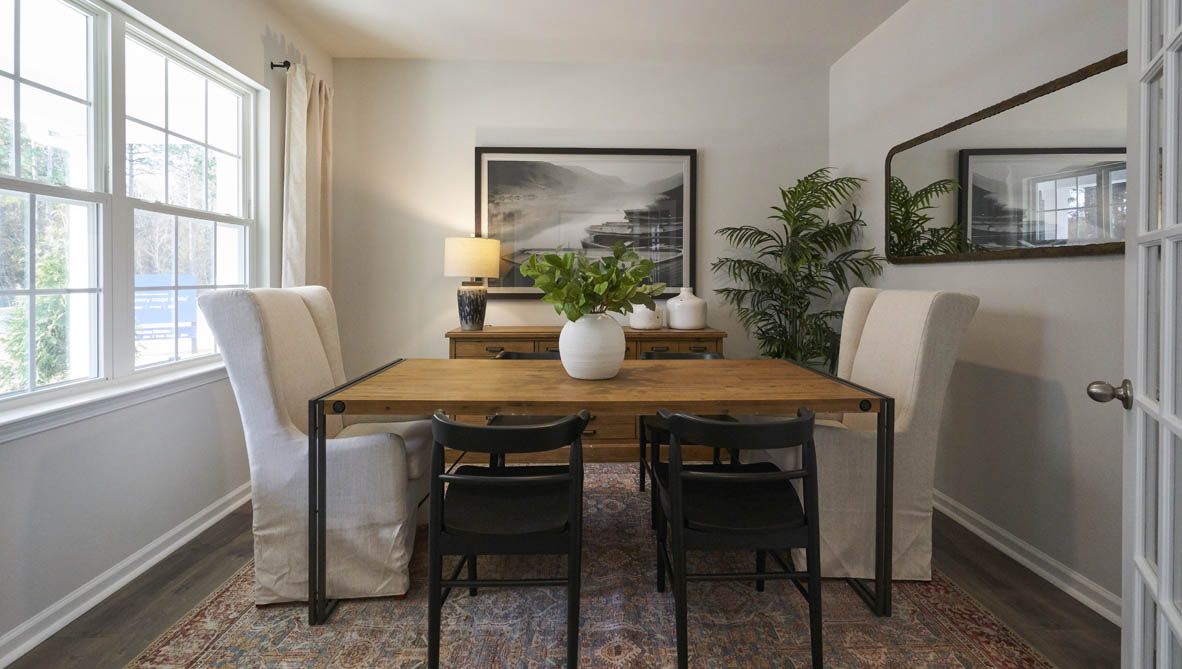 office with revwood floors and french doors