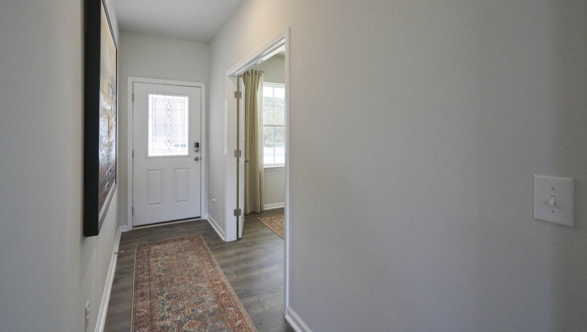 office with revwood floors and french doors