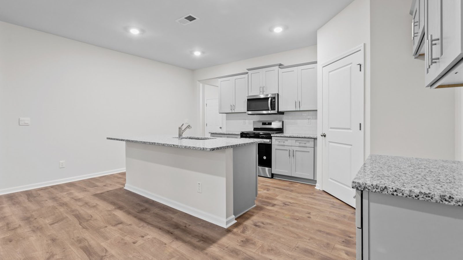 kitchen with an island