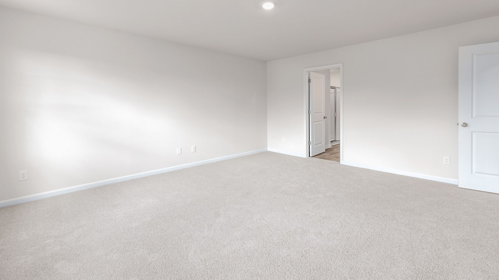 primary bedroom with carpet