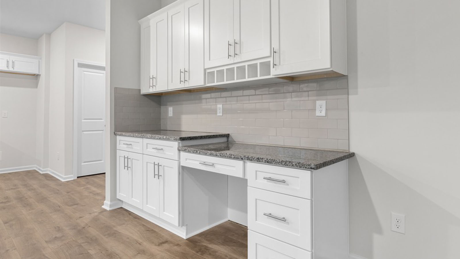 additional cabinet space in breakfast area