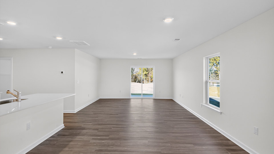 dining area and patio door
