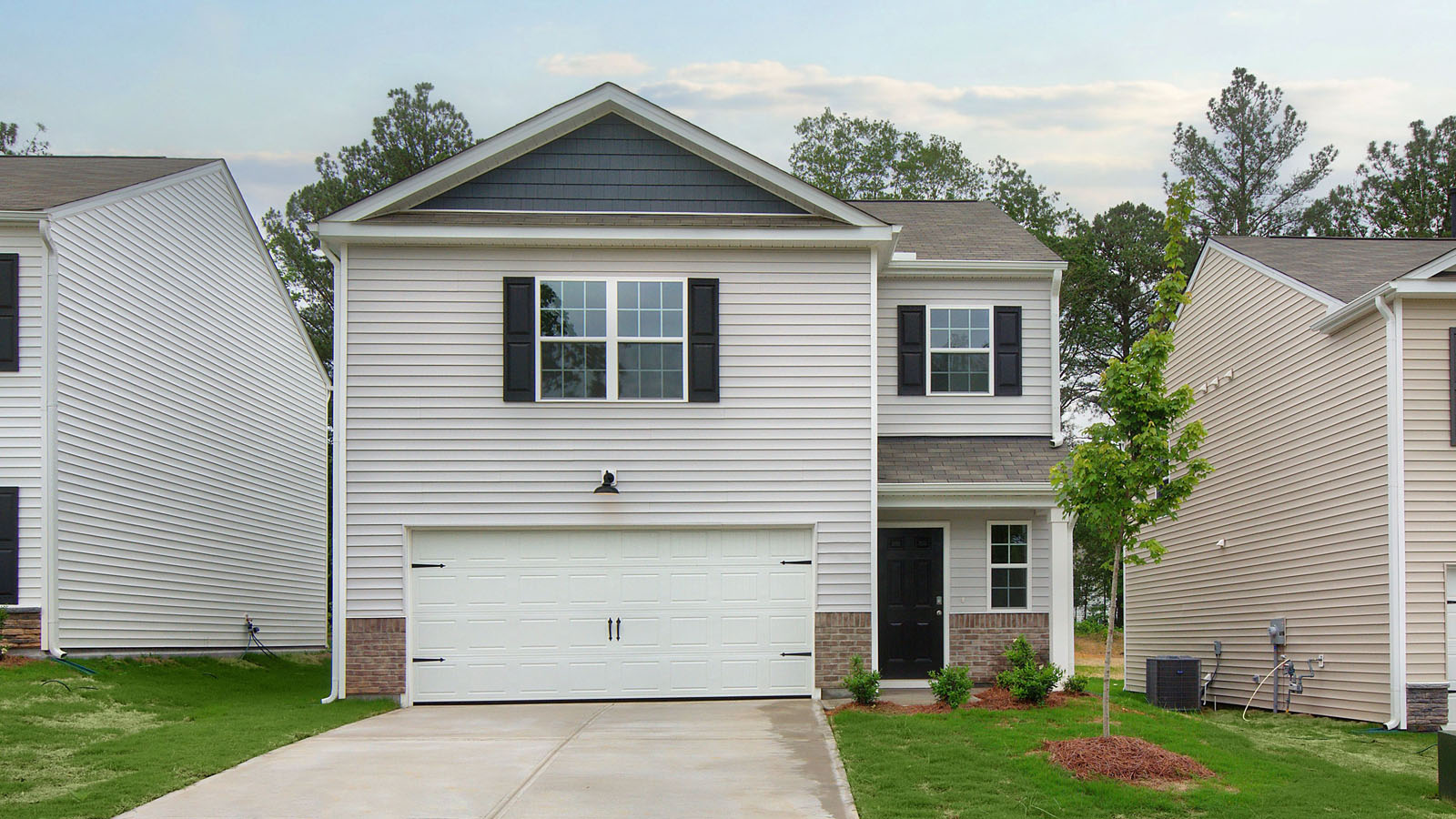 2 story home with vinyl siding