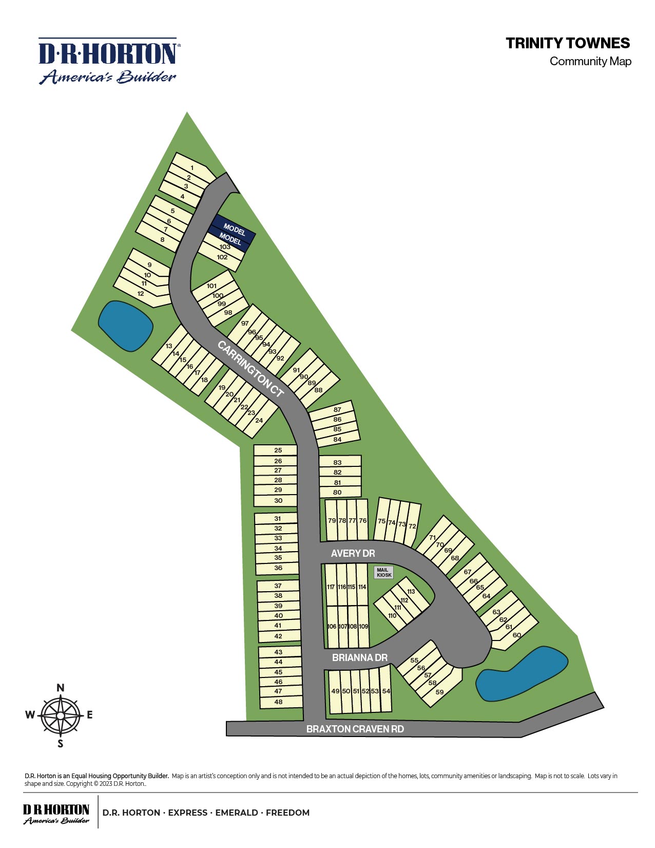 New Homes in Trinity Townes Trinity, NC D.R. Horton