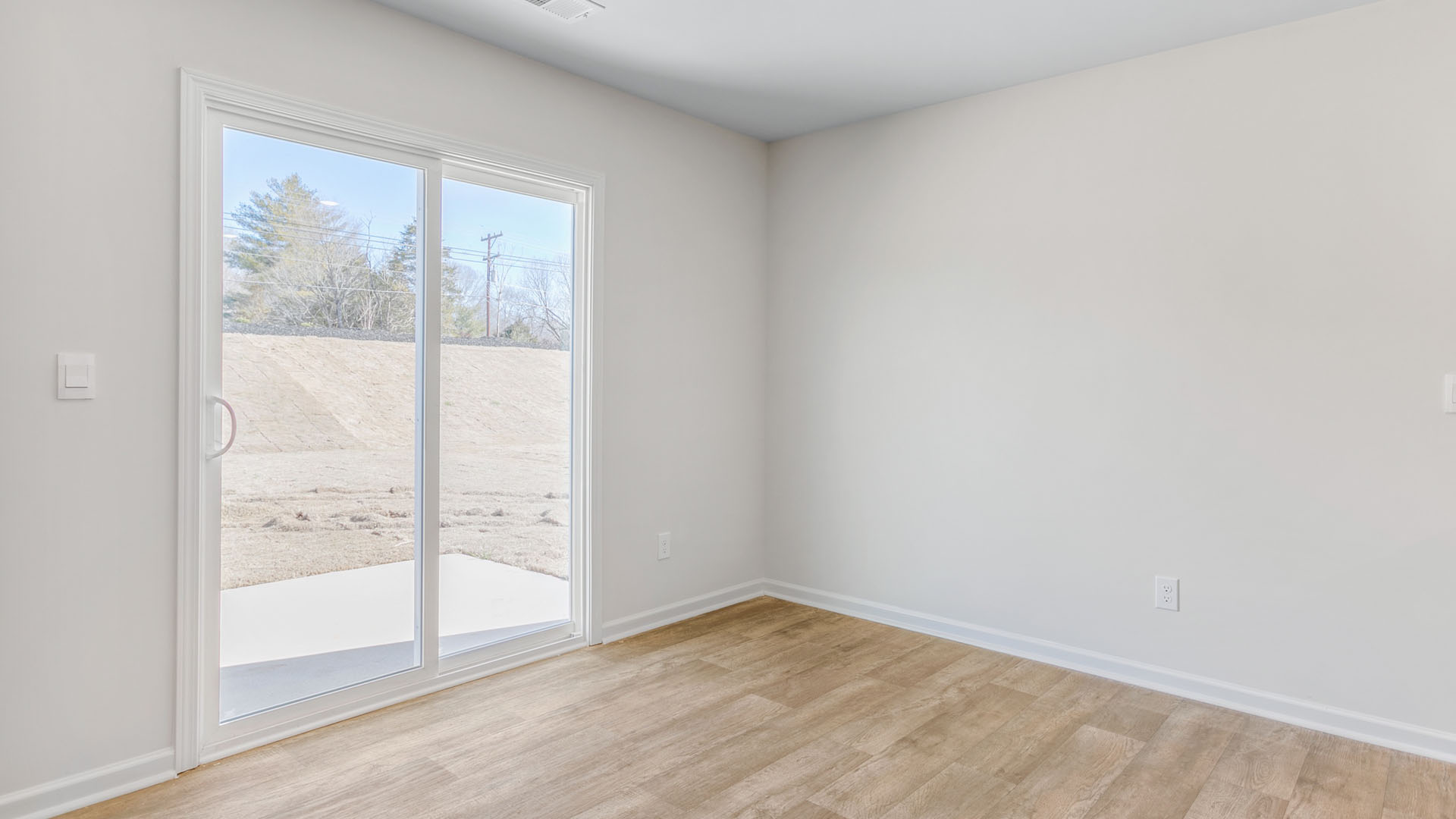 breakfast area and sliding glass doors