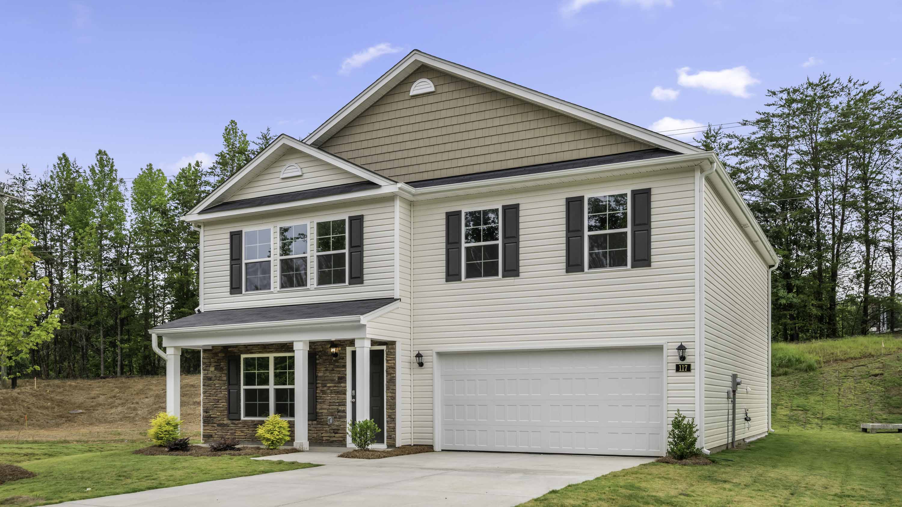 The Kyle featured at Havencrest offers a 2 story 2 car garage 4 bedroom 2 full bathrooms 1 half bathroom single family home