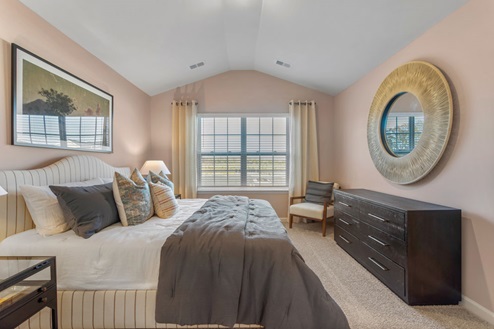 Primary bedroom with 2 windows