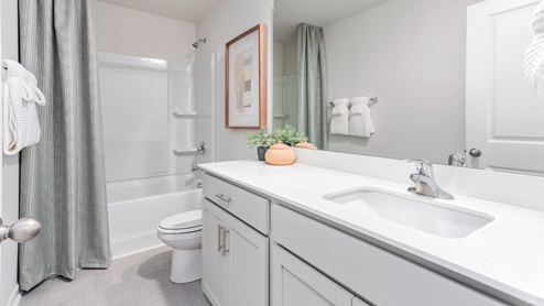 Secondary bathroom located upstiars